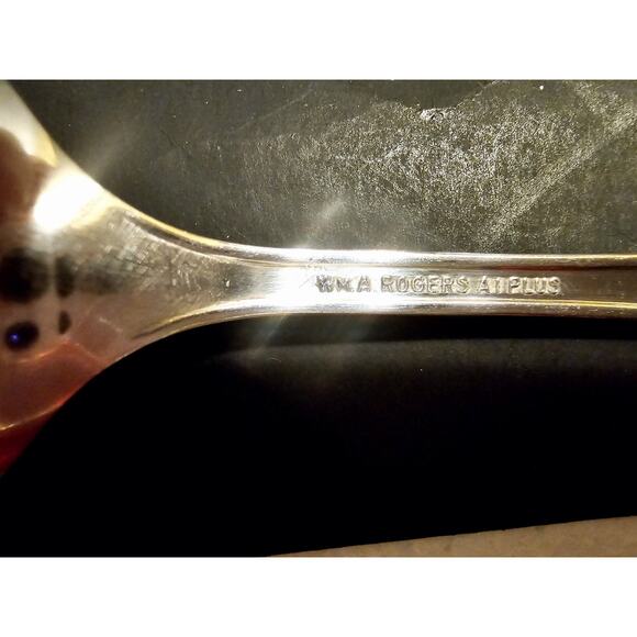 ROSALIE 1938 WM.A. ROGERS A1 PLUS ONEIDA SILVER PLATE Tablespoons Set Of Six - Picture 6 of 10
